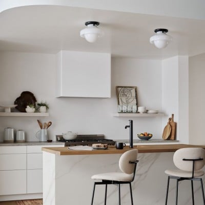 Hanton Modern Flush Mount Ceiling Light - Metal Minimalist Fixture for Home HL1601 Hanton Modern Flush Mount Ceiling Light - Metal Minimalist Fixture for Home HL1601