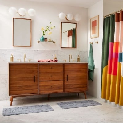 Applique murale moderne Alessora à 3 lumières, style milieu de siècle, avec cadre en métal et globes en verre blanc HL1507