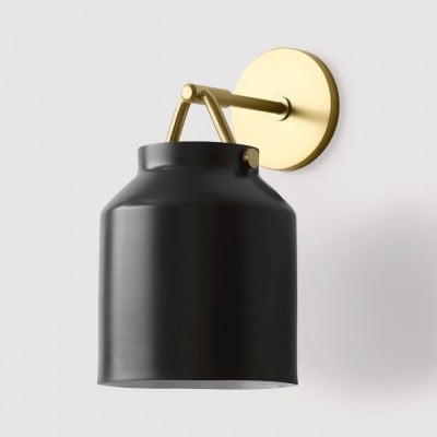 Hanton Moderne Minimalistische Wandlamp van Messing en Glas – Vochtwerend Geschikt voor Badkamers HL1622