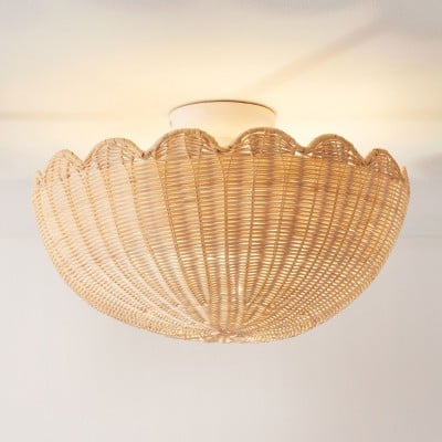 Olvara Rattan Bubble Flush Mount – elegancka lampa sufitowa do domu HL1458