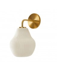 Applique murale en verre strié Rivrona - Éclairage moderne et élégant pour couloir et chambre HL1570