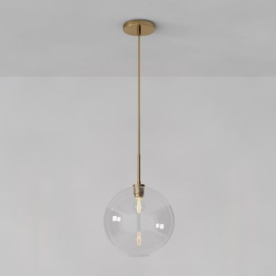 Suspension globe sculpturale Selvion - Lampe suspendue moderne en verre HL1492