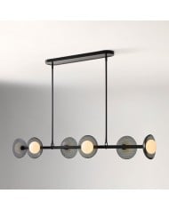Lustre en verre cannelé Rivora – Design élégant et durable HL1555