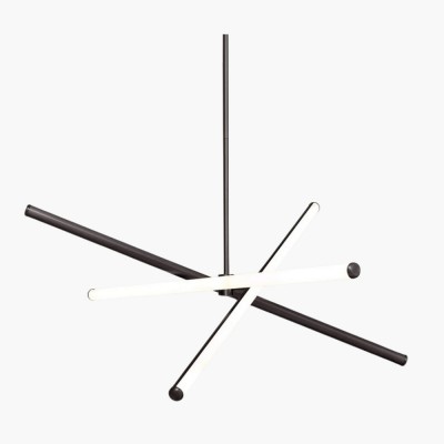 Voro Minimalist Chrome Light Rods - LED Semi-Flush Mount Ceiling Light HL1455 Voro Minimalist Chrome Light Rods - LED Semi-Flush Mount Ceiling Light HL1455