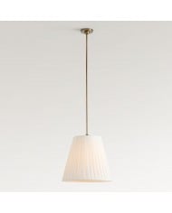 Suspension Sevra en verre à cascade - Luminaire en métal finition laiton vintage HL1581