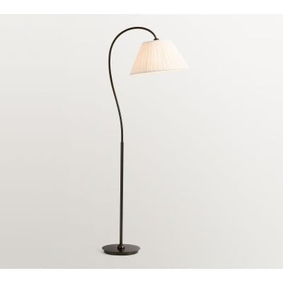 Luvora Pleated Shade Floor Lamp - Adjustable Linen Light in Farmhouse Style HL1596 Luvora Pleated Shade Floor Lamp - Adjustable Linen Light in Farmhouse Style HL1596