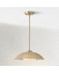 Lampada a sospensione Rolvona Globe - Lampada a sospensione moderna con paralume ovale HL1467