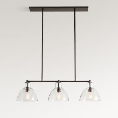 Glavira Recycled Glass Linear Chandelier - Elegant Modern Lighting HL1542 Glavira Recycled Glass Linear Chandelier - Elegant Modern Lighting HL1542
