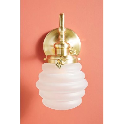 Applique murale de salle de bain Capigia en verre et métal - Luminaire de salle de bain moderne au style élégant HL1393