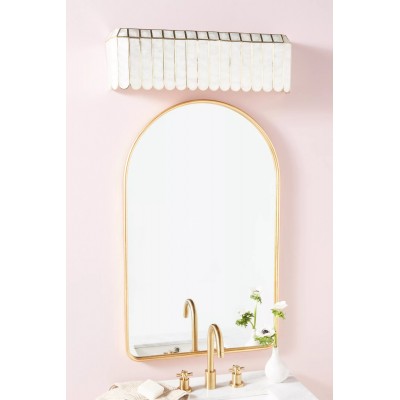 Applique murale à facettes Lumica Capiz - Applique en laiton et fer finition dorée HL1370