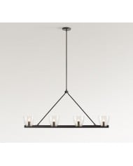 Glavira Gerecycled Glas Lineaire Kroonluchter - Elegante Moderne Verlichting HL1542