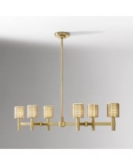 Lustre Orovia en céramique – Suspension en fer à hauteur réglable HL1451