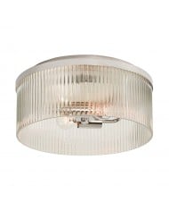 Luvora plisowana roleta montowana na płasko – materiałowa, okrągła, do niskich sufitów HL1592