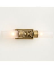 Applique murale Derlina - Alliage de zinc avec abat-jour en verre, finitions modernes HL1430