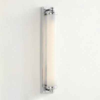 Applique murale tube extra-long Kalvora - Luminaire moderne chromé HL1437