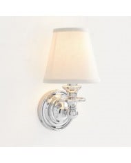 Applique murale rectangulaire moderne de luxe en verre cuivré à 1 ampoule pour salon HL1423