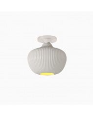 Cerova moderne porseleinen plafondlamp met elegante ivoorkleurige kap HL1621