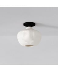 Nordic Disc Wood Deckenleuchte - LED Halbbündige Montage für Schlafzimmer HL1353