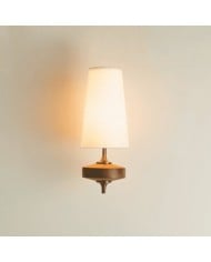 Bauhaus Kreativ Industriell Vägglampa i Vitt Glas HL1362