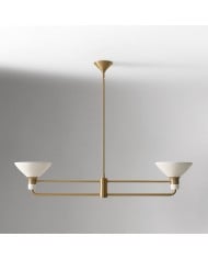 Brina 6-Light Glass Metal Frame Chandelier - Perfect Lighting HL1603