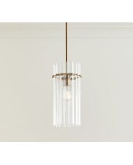 Suspension tambour en métal Forvara - Éclairage d'îlot de cuisine de style ferme HL1577