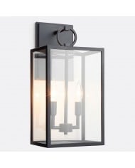 Bravira Wandleuchte aus geripptem Glas – Röhren-Metallleuchte in klassischen Ausführungen HL1554