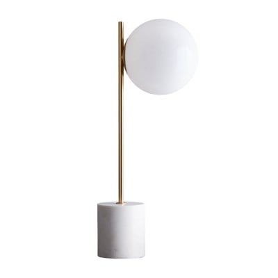 Sphere Alessora Table Lamp - Modern Marble Metal Desk Light HL1444 Sphere Alessora Table Lamp - Modern Marble Metal Desk Light HL1444