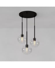Lustre sculptural Lumivelle à 7 lumières – Suspension moderne en verre à hauteur réglable HL1498