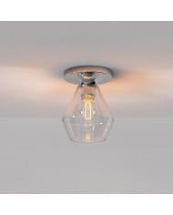 Voro Minimalist Chrome Light Rods - LED Semi-Flush Mount Ceiling Light HL1455