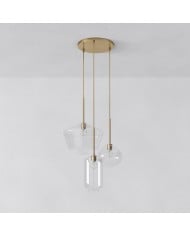 Lustre linéaire Elorina à 6 lumières - Luminaire de salle à manger moderne en métal HL1523