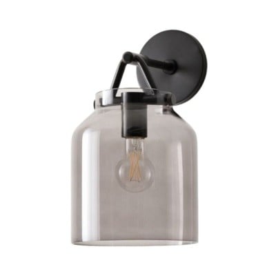 Hanton Modern Minimalist Brass and Glass Sconce – Damp Rated for Bathrooms HL1622 Hanton Modern Minimalist Brass and Glass Sconce – Damp Rated for Bathrooms HL1622
