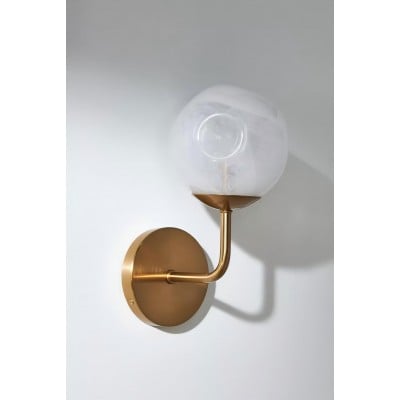 Applique murale moderne Pawrior en verre organique sphérique - Applique murale design nuage nordique HL1374