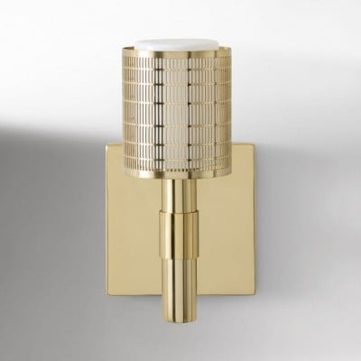 Galvia Modern Perforated Metal Sconce - Sleek Wall Light for Hallway & Bathroom HL1493 Galvia Modern Perforated Metal Sconce - Sleek Wall Light for Hallway & Bathroom HL1493