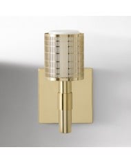 Applique murale Lumivelle Pebble - Élégante - Verre et métal, Économe en énergie HL1494