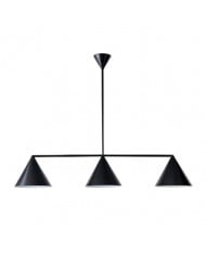 Lustre conique à 3 lumières Conica - Suspension sculpturale en verre de style moderne HL1566