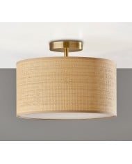 Plafonnier encastré en cristal Lumora – Élégant plafonnier en laiton HL1560