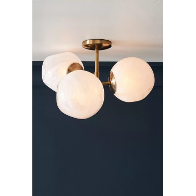 Pawrior Ball Flush Mount - Moderne glazen plafondlamp HL1384
