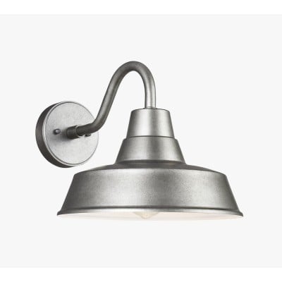 Korvi Outdoor Metal Sconce - Aluminum Pewter Wall Light HL1434 Korvi Outdoor Metal Sconce - Aluminum Pewter Wall Light HL1434
