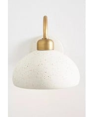 Aplique de tocador con flores de vidrio Revalis – Lámpara de pared floral moderna HL1375