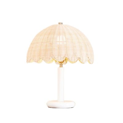 Lampa stołowa Olvara Rattan Bubble dla dzieci – przytulne oświetlenie stołu w stylu boho HL1453