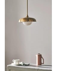 Lumica Capiz Faceted Pendant Light - Elegant Natural Shell Design HL1366