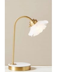 Auriglow messing geperforeerde tafellamp met bloemmotief – geïnspireerd op het ruimtetijdperk HL1385