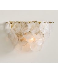 Applique Aurenza – Applique murale style ferme avec touches métalliques pour espaces cosy HL1576