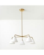 Rowan Tijdloze IJzeren Kaarsenkroonluchter - Industriële Binnenverlichting Voor Slaapkamer HL1536