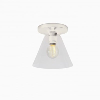Plafonnier en verre Conica Cone Flush Mount pour espaces modernes HL1612