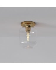 Lampada da soffitto a filo in vetro/metallo Elorina a 3 luci: un apparecchio elegante per spazi moderni HL1510