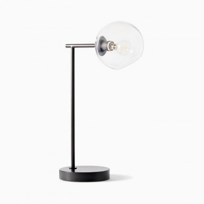 Lampe de table USB en verre Brina - Lampe de chevet moderne et élégante HL1602