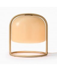 Lampa stołowa Ulvara Modern – szklana kula i stożkowa podstawa do sypialni Glow HL1470