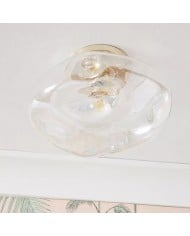 Verdura Glass Semi-Flush Mount - Elegante plafoniera in vetro verde HL1372