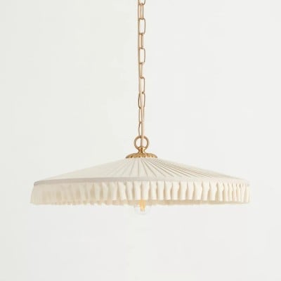 Elumina Zijden Geplooide Hanglamp - Klassieke Hangende Plafondlamp HL1369